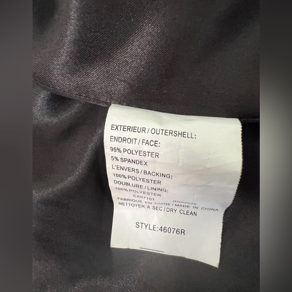 Hilary Radley New York 3/4 Length Trench Coat Belted Sz Medium Black - Picture 8 of 12